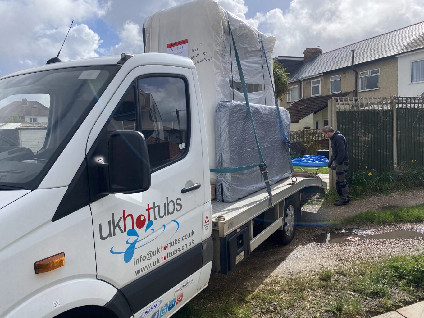 Relocating hot tubs